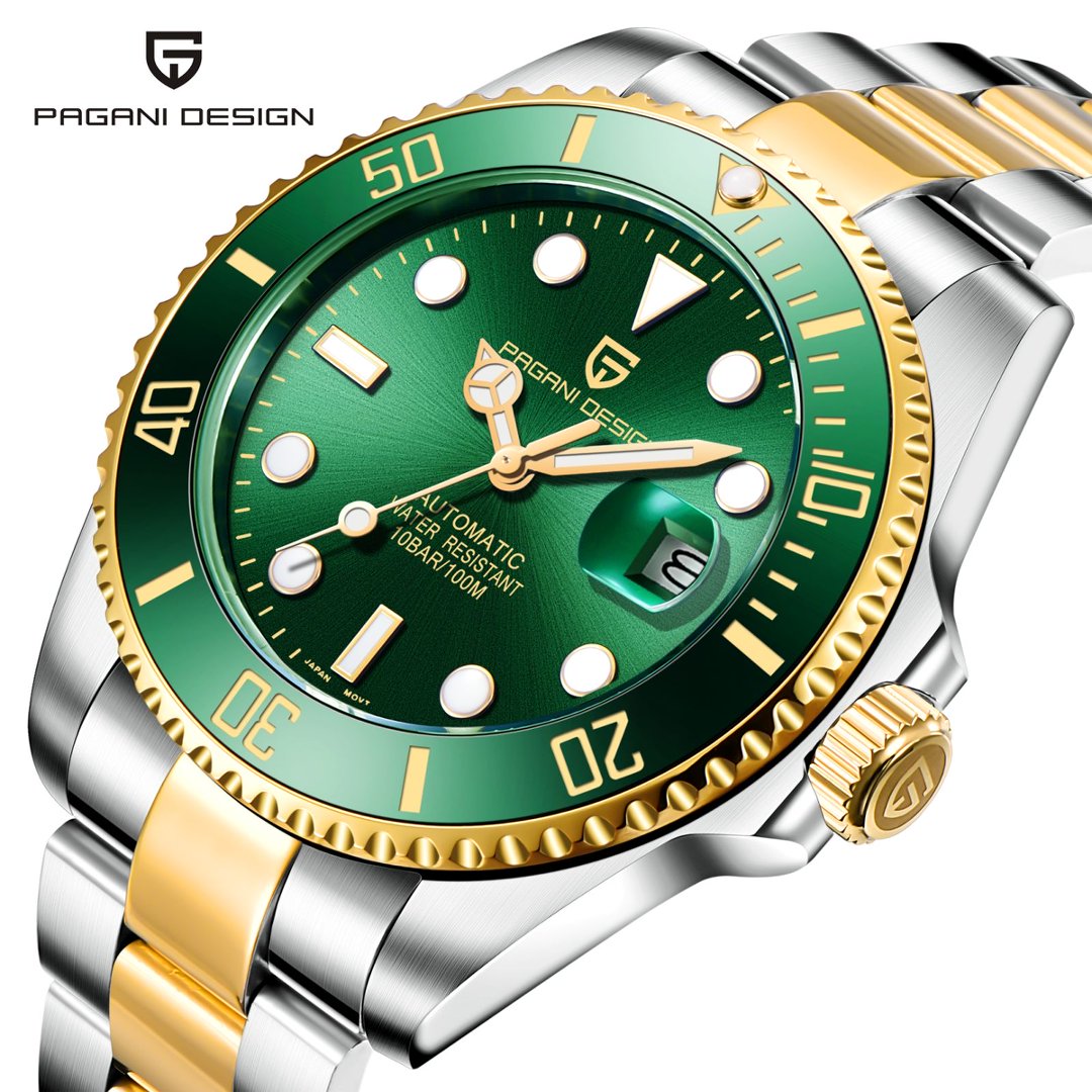 Rolex Watch Submariner - Мужские автоматические часы PAGANI Design PD1639,