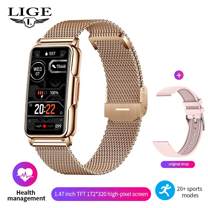 Luxury Watch Korea - Смарт-браслет LIGE 2026: Фитнес-трекер с ЭКГ,