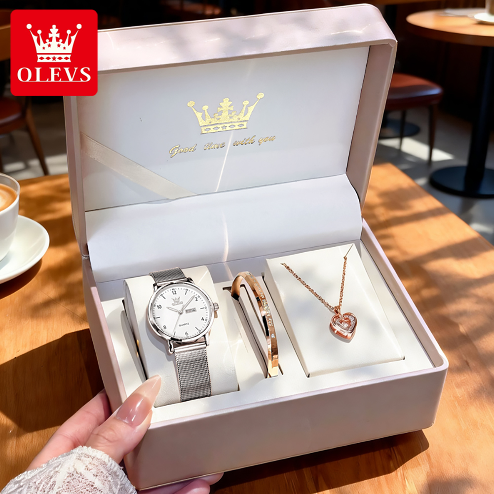 Luxury Watch Brands - Женские часы OLEVS 2996, оригинальные, элегантные,