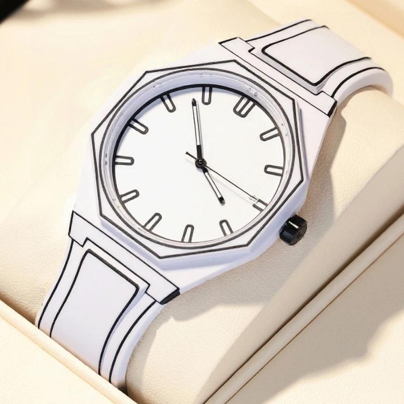 Новые модные кварцевые часы дл – обзор и цена Luxury Watch White