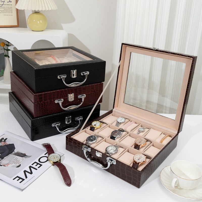 Кожаный футляр для хранения и  – обзор и цена Luxury Watch Collection Box