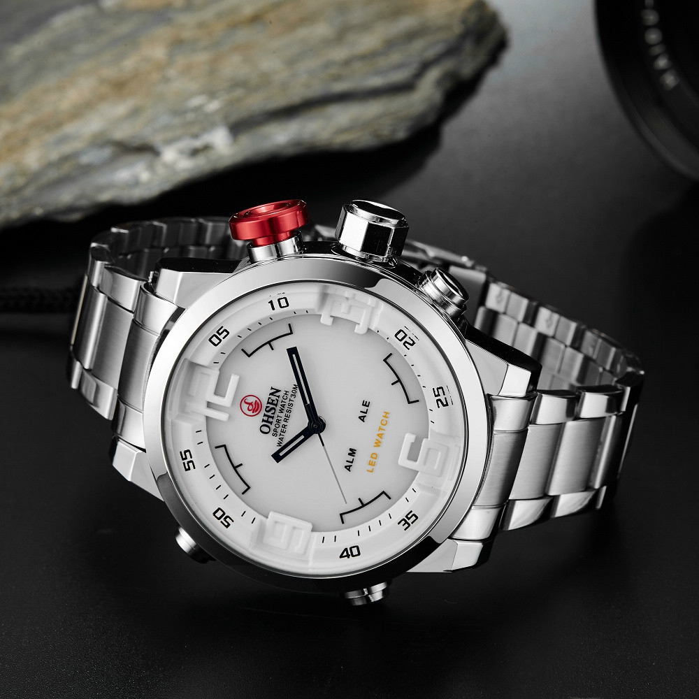 Новые брендовые Цифровые кварц – обзор и цена Luxury Watch White