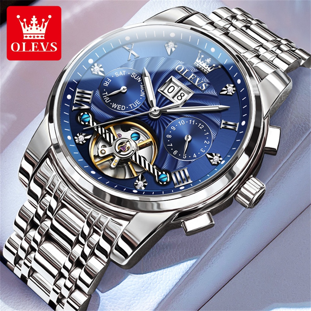 OLEVS 9910 Оригинальные мужски – обзор и цена Luxury Watch Collection Box