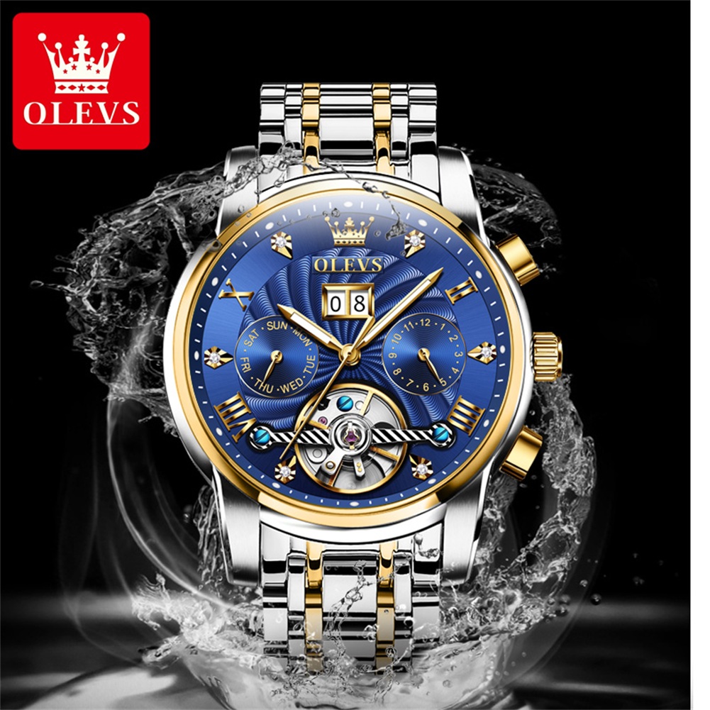 OLEVS 9910 Оригинальные мужски – обзор и цена Luxury Watch Collection Box