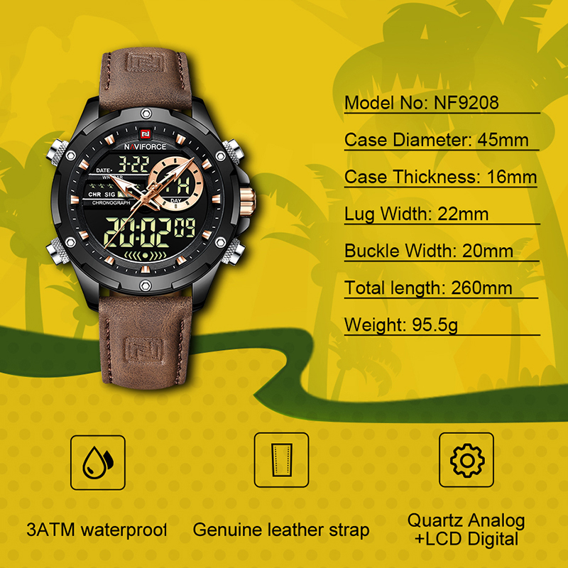 Новые мужские часы NAVIFORCE,  – обзор и цена Luxury Watch Holder For Men